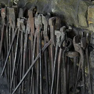 Novo: Tools, Forge, Chateau de Guedelon, Treigny, Burgundy, France