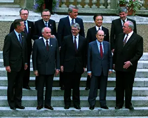 Andreotti: Top, Jacques Delors, Giulio Andreotti, Brian Mulroney, Toshik