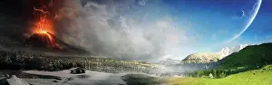 Erupting: Topic of duality: Winter-Summer, dangerous-peaceful