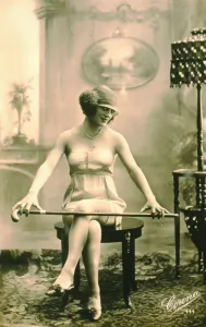 Erotica: Topless model posing in a sexy glamour pose