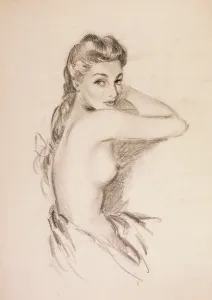 Boobs: Topless woman by David Wright