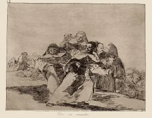 Topsy: Everything is topsy-turvy Plate 42 of The Disasters of War