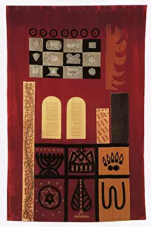 Gottlieb: Torah Curtain with Symbols
