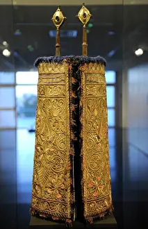 Mantle: Torah mantle. Sefrou, Morroco, ca. 1926. Israel Museum. Jeru