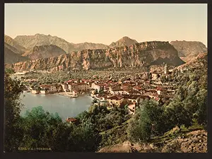 Garda: Torbolo (i.e. Torbole), general view, Lake Garda, Italy
