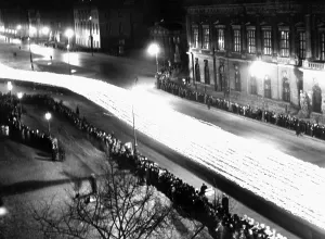 Goebbels: Torchlight procession, 1936