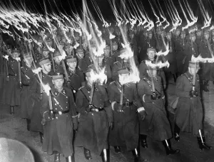 Troopers: Torchlight procession in Berlin, 1937