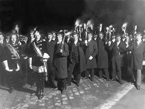 Torchlight: A torchlight procession of the Catholic Students in Vienna