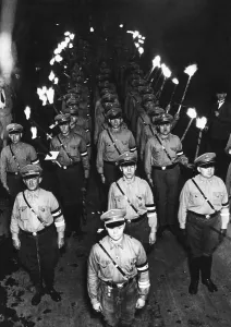 Torchlight: Torchlight procession on the day of Nazi book burning of un