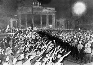 Varying: Torchlight procession by members of the Nazi Party