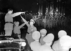 Torchlight: Torchlight procession of political leaders, Nuremberg