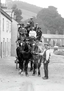 Torcross: Torcross, Horse Drawn Coach 1907