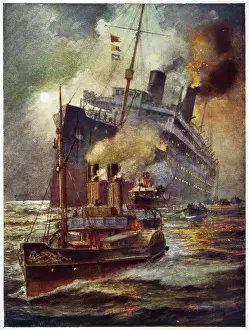 Torpedoed: TORPEDOED SHIP IN PORT