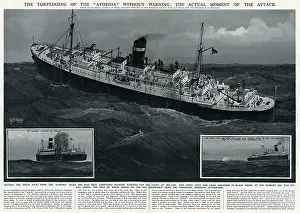 Athenia: Torpedoing of SS Athenia by G. H. Davis