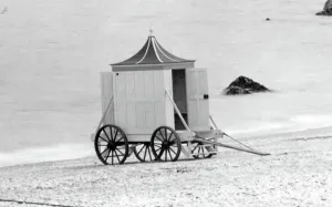 Oddicombe: Torquay, a Bathing Hut on Oddicombe Beach 1889