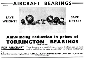 Torrington: Torrington Bearings For Aircraft