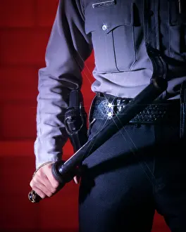 Patrolman: Torso Only of Policeman Security Guard Holstered