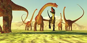 Longus: A Torvosaurus tries to bring down a Diplodocus