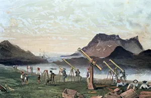 Viewing: Total Solar Eclipse, 1851. Members of the Edinburgh
