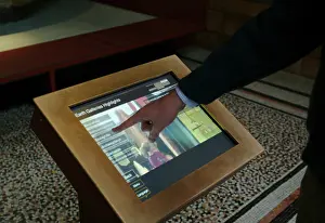 Touch Screen: Touch-screen display in the Central Hall