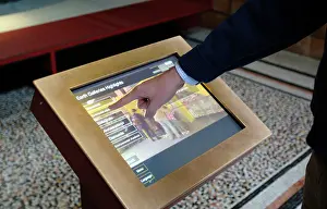 Touch Screen: Touch-screen display in the Central Hall