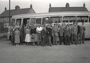 Nigel Sorrell: A Tour party pose next to their Coach