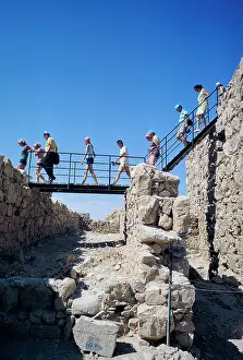 Masada: tourism - ancient - Masada - Israel