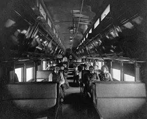Compartment: Tourist train, California, 1905