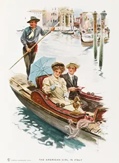 Baedeker: Tourists in a Gondola