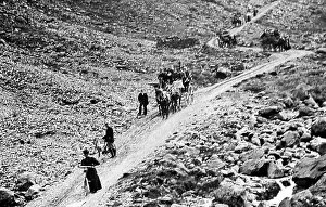 Tourists on Honister Pass, Lake District, Victorian period