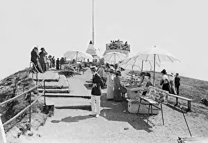 Souvenirs: Tourists on the peak of the Rigi-Kulm, 1911