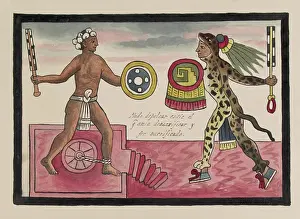 Mexica: Tovar Codex, Aztec Gladiatorial Sacrifice