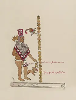 Mythic: Tovar Codex, Hueytecuilthuitli, 8th Month Aztec Calendar