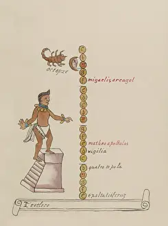 Mexica: Tovar Codex, Teotleco, 12th Month Aztec Calendar