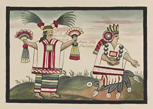 Mexica: Tovar Codex, Toci and Xochiquetzal, Aztec Goddesses