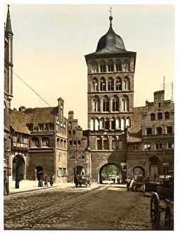 Lubeck: Tower arch, Lubeck, Germany