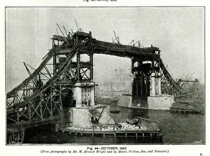 Feat: Tower Bridge under construction, October 1892