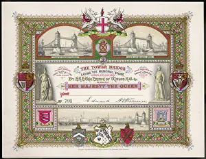 Crests: TOWER BRIDGE INVITATION