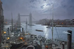 Rodney: Tower Bridge by Moonlight 1901