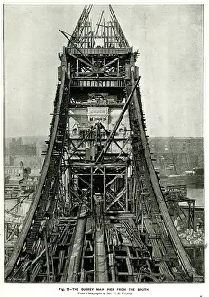 Scaffolding: Tower Bridge, Surrey Main Pier from the South