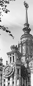 Storey: Tower clock on MSU building, 1973