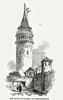 Tower of Galata, Constantinople 1854