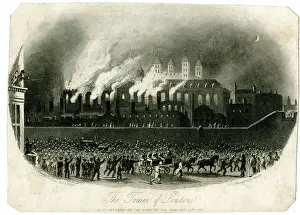 Appeared: The Tower of London on fire