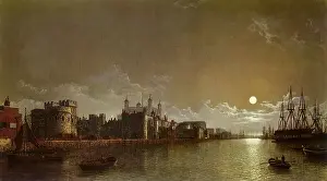 Pether: The Tower of London by Moonlight