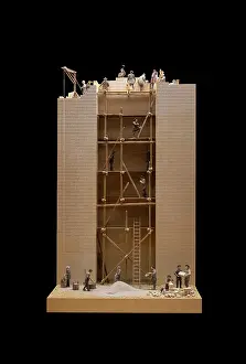 Maquette: Tower model, Palais des Papes, Avignon, Provence, France