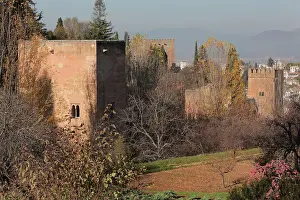 Cuesta: Tower of the Princesses, Alhambra, Granada, Andalusia, Spain