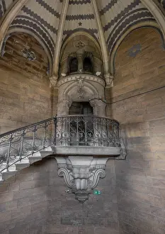 Prudence: Tower staircase, Basilique Notre-Dame de Fourviere, Lyon