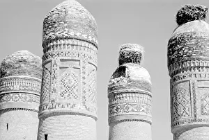 Bokhara: Towers in Bukhara, Central Asia