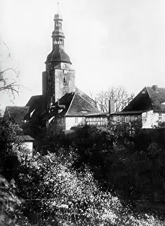 Romanic: Town church in Bad Belzig, 1928