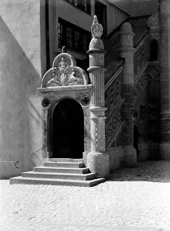 Stair: The Town Hall in Noerdlingen, 1930s